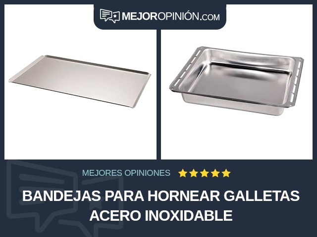 Bandejas para hornear galletas Acero inoxidable