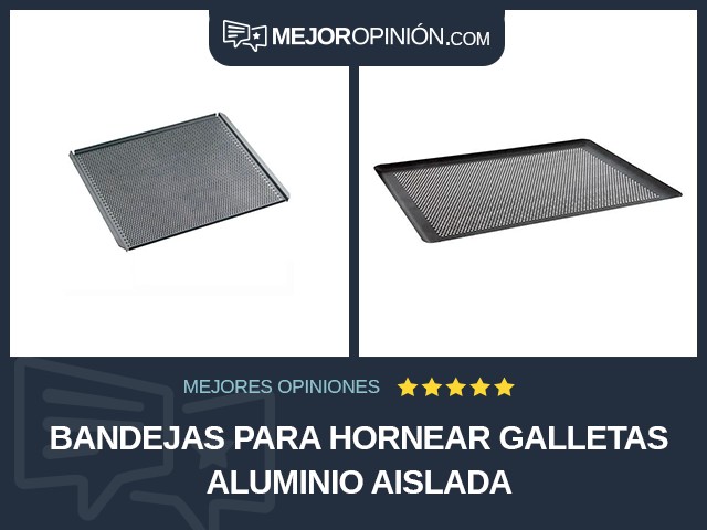 Bandejas para hornear galletas Aluminio Aislada