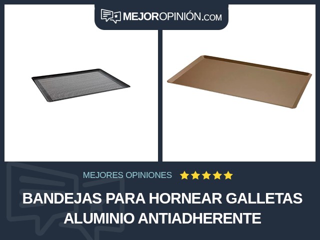 Bandejas para hornear galletas Aluminio Antiadherente