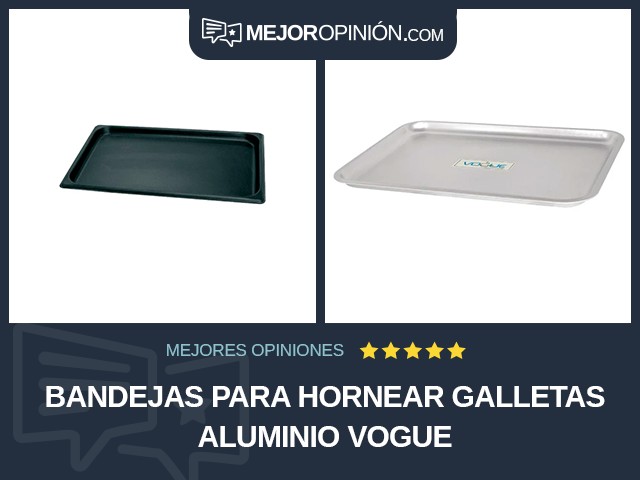 Bandejas para hornear galletas Aluminio Vogue