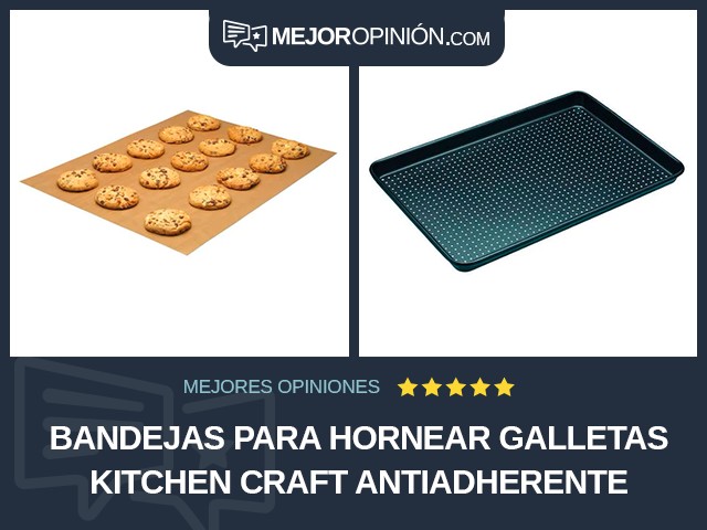 Bandejas para hornear galletas Kitchen Craft Antiadherente