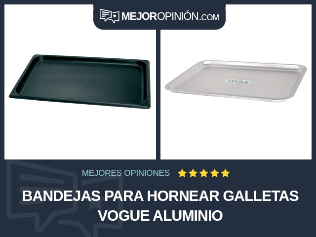 Bandejas para hornear galletas Vogue Aluminio