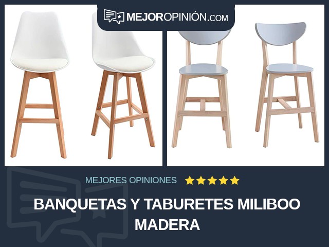 Banquetas y taburetes Miliboo Madera