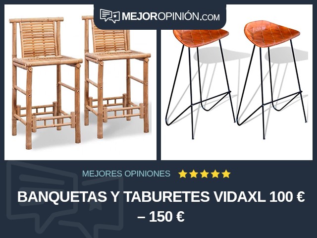 Banquetas y taburetes vidaXL 100 € – 150 €