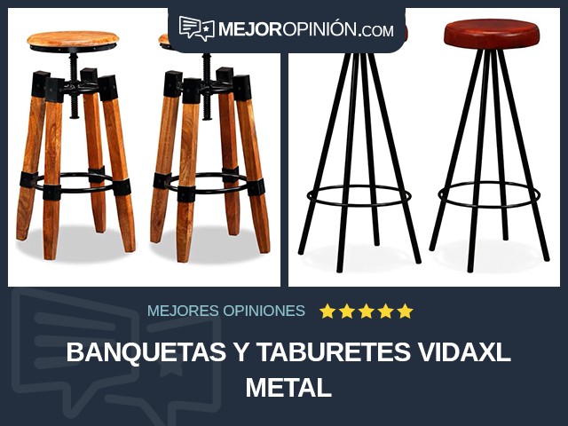 Banquetas y taburetes vidaXL Metal