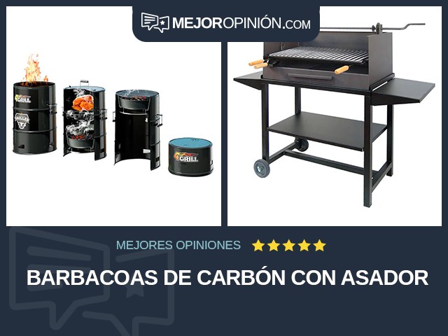 Barbacoas De carbón Con asador