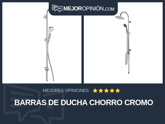 Barras de ducha Chorro Cromo