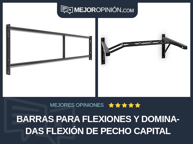 Barras para flexiones y dominadas Flexión de pecho Capital Sports