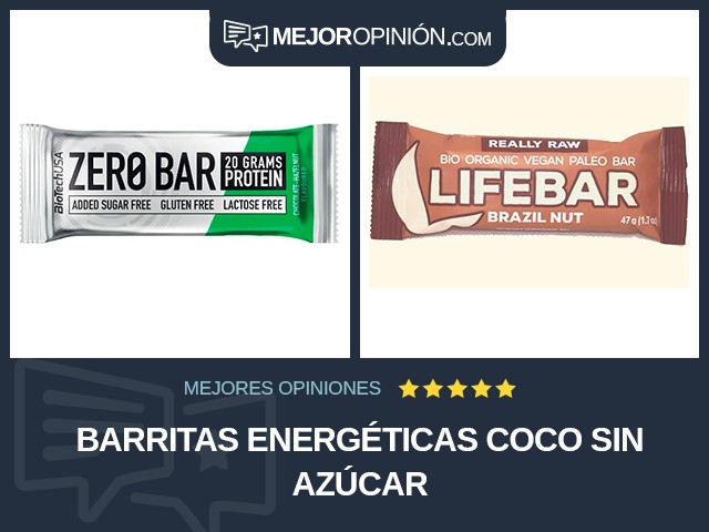 Barritas energéticas Coco Sin azúcar