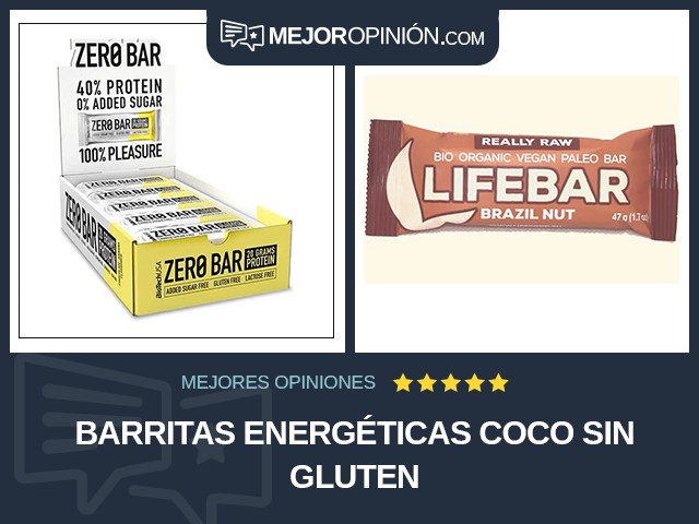 Barritas energéticas Coco Sin gluten