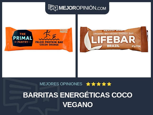 Barritas energéticas Coco Vegano