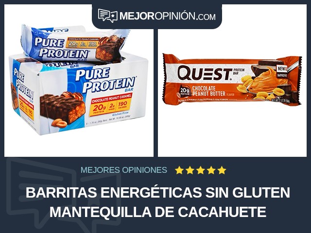 Barritas energéticas Sin gluten Mantequilla de cacahuete