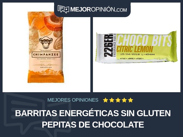 Barritas energéticas Sin gluten Pepitas de chocolate