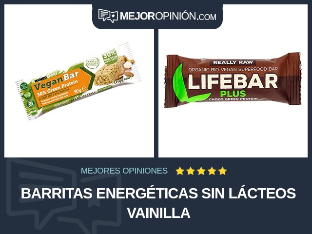 Barritas energéticas Sin lácteos Vainilla