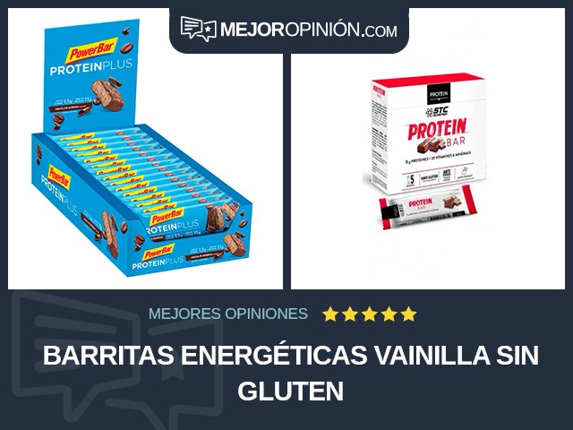 Barritas energéticas Vainilla Sin gluten