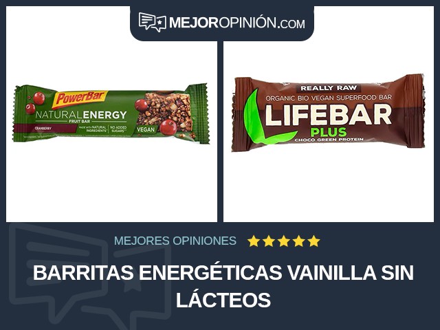 Barritas energéticas Vainilla Sin lácteos