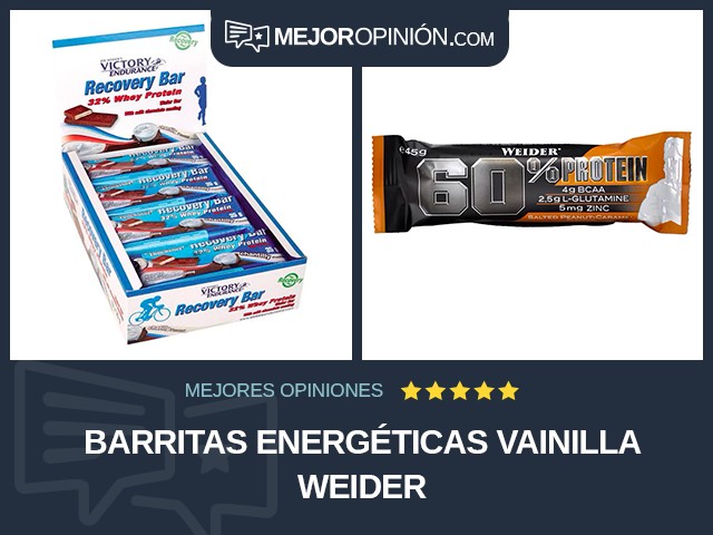 Barritas energéticas Vainilla Weider