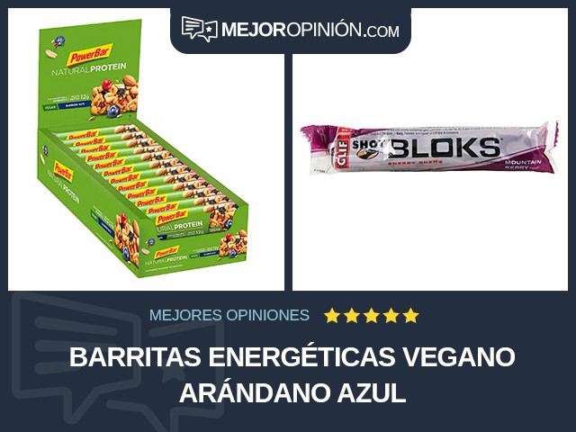 Barritas energéticas Vegano Arándano azul