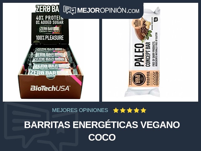 Barritas energéticas Vegano Coco