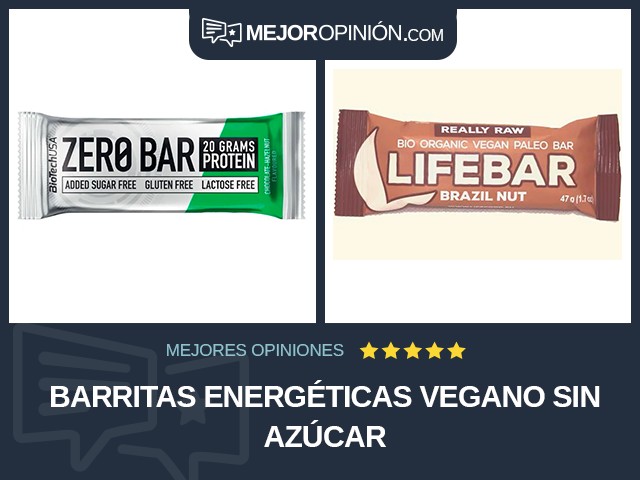 Barritas energéticas Vegano Sin azúcar