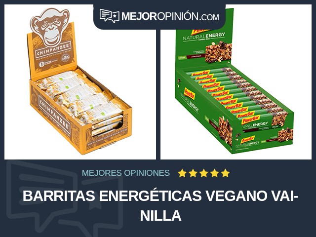 Barritas energéticas Vegano Vainilla