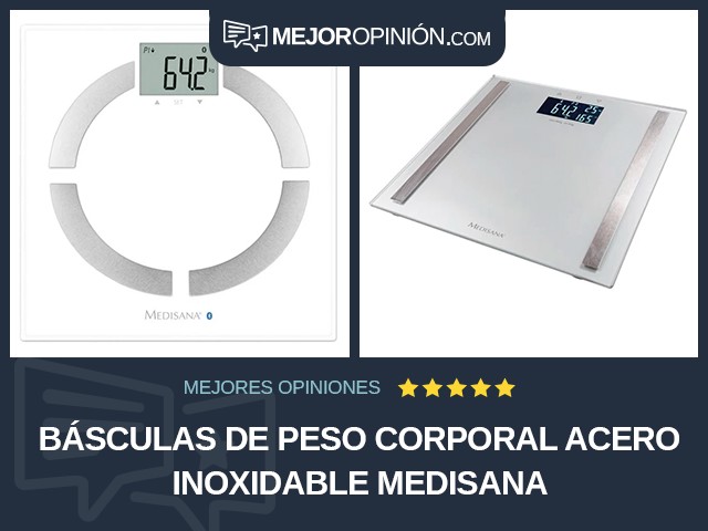 Básculas de peso corporal Acero inoxidable Medisana