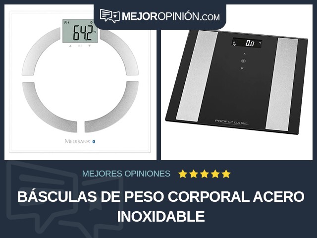 Básculas de peso corporal Acero inoxidable