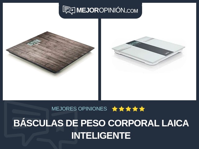 Básculas de peso corporal Laica Inteligente