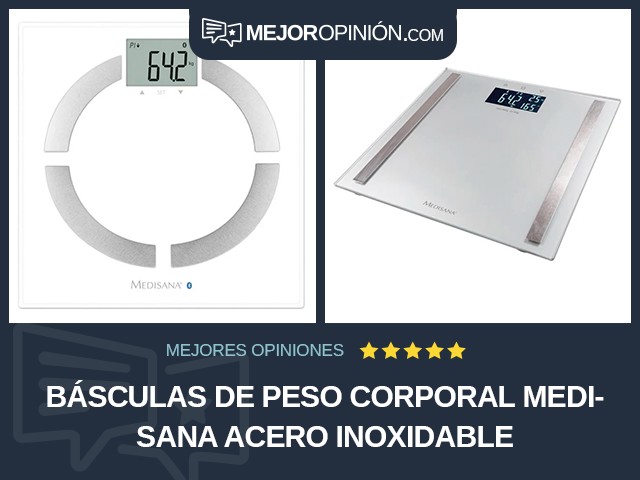 Básculas de peso corporal Medisana Acero inoxidable