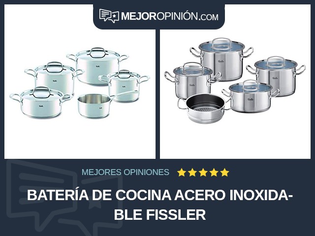 Batería de cocina Acero inoxidable Fissler