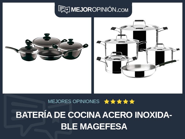 Batería de cocina Acero inoxidable Magefesa