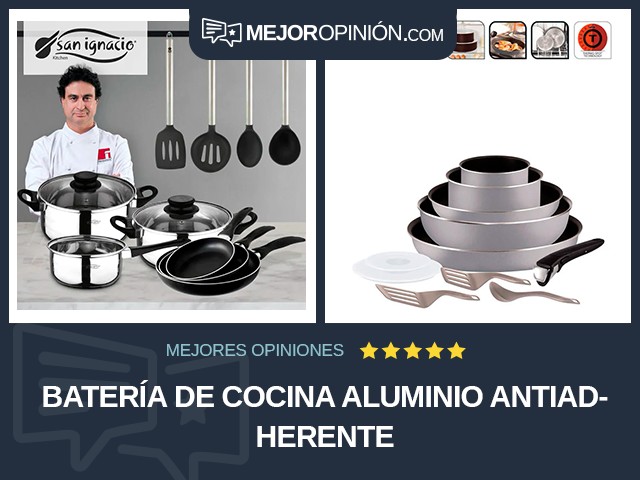 Batería de cocina Aluminio Antiadherente