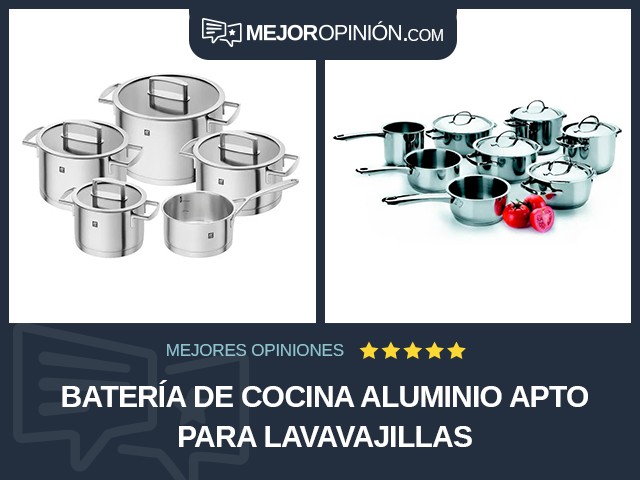 Batería de cocina Aluminio Apto para lavavajillas