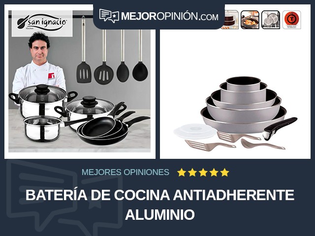 Batería de cocina Antiadherente Aluminio