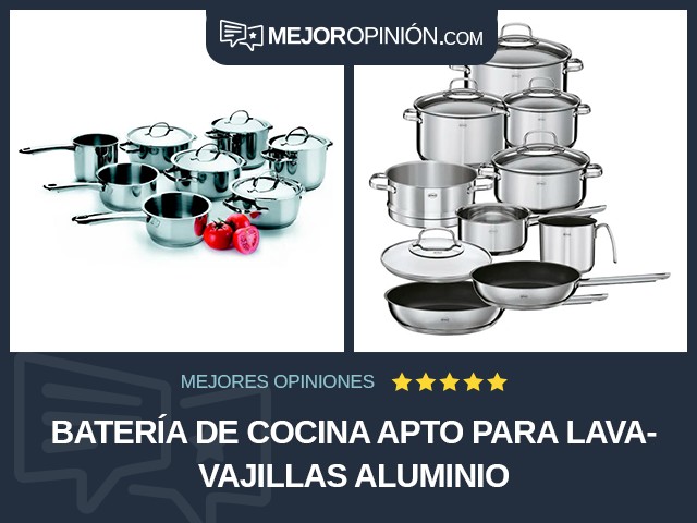 Batería de cocina Apto para lavavajillas Aluminio