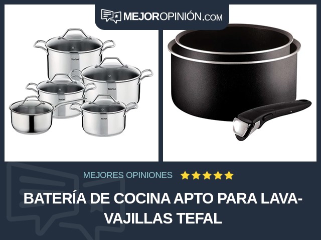 Batería de cocina Apto para lavavajillas Tefal