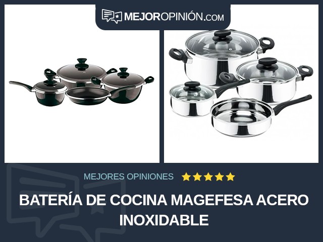 Batería de cocina Magefesa Acero inoxidable