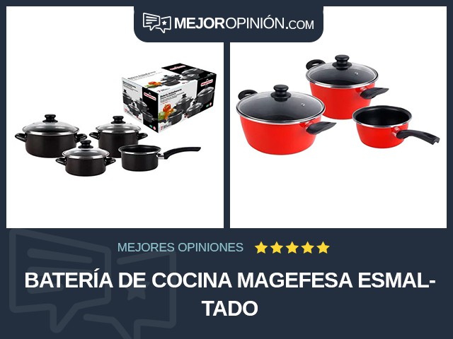 Batería de cocina Magefesa Esmaltado