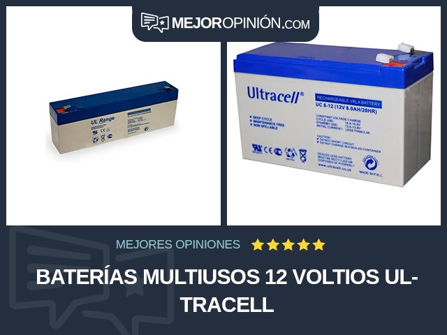 Baterías multiusos 12 voltios Ultracell