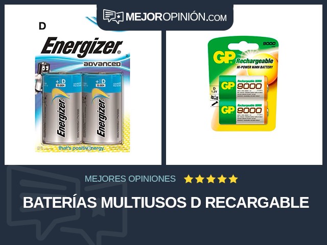 Baterías multiusos D Recargable