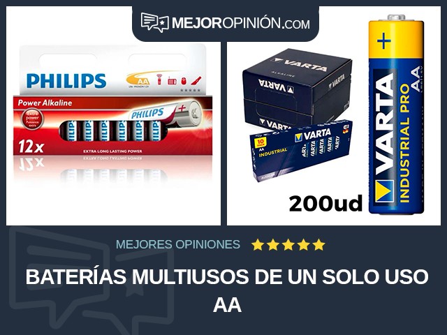 Baterías multiusos De un solo uso AA