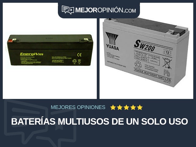 Baterías multiusos De un solo uso