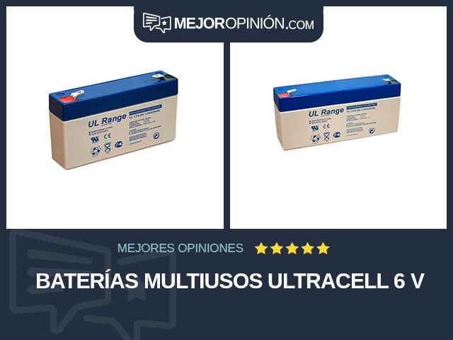 Baterías multiusos Ultracell 6 V