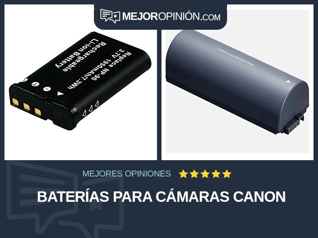 Baterías para cámaras Canon