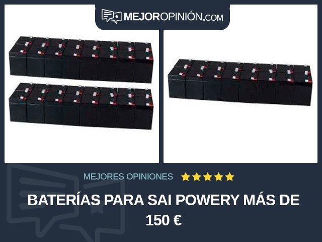 Baterías para SAI Powery Más de 150 €