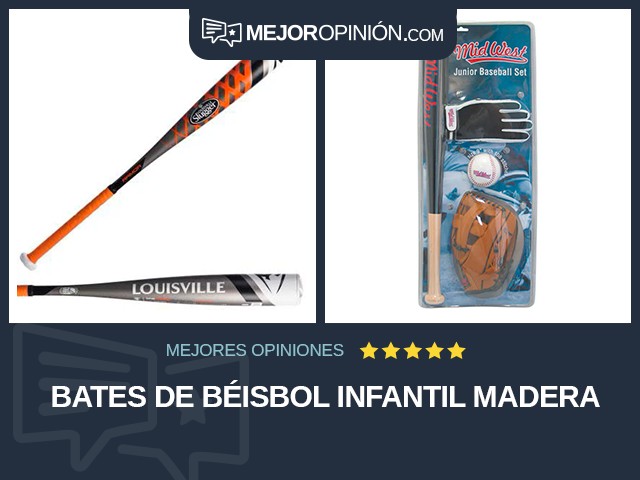 Bates de béisbol Infantil Madera