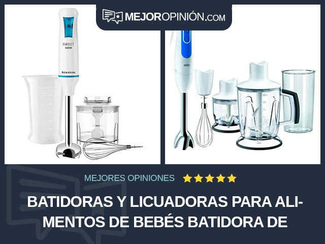 Batidoras y licuadoras Para alimentos de bebés Batidora de brazo