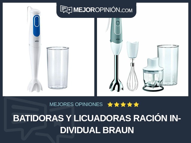 Batidoras y licuadoras Ración individual Braun