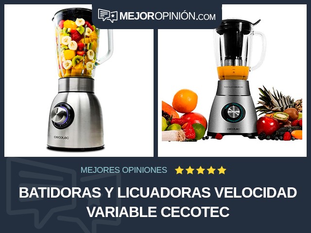 Batidoras y licuadoras Velocidad variable Cecotec