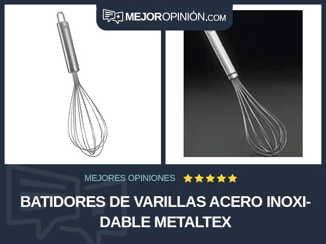 Batidores de varillas Acero inoxidable Metaltex